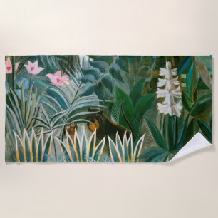 Henri Rousseau - Der Äquatorialdschungel Strandtuch