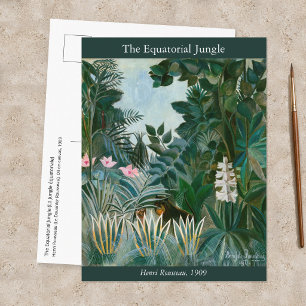 Henri Rousseau - Der äquatoriale Dschungel Postkarte