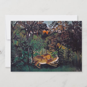 Henri Rousseau - Der hungrige Löwe Einladung