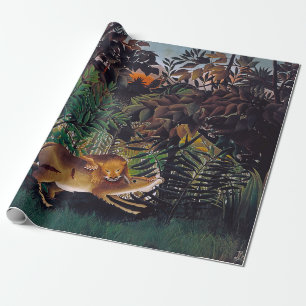Henri Rousseau - Der hungrige Löwe Geschenkpapier