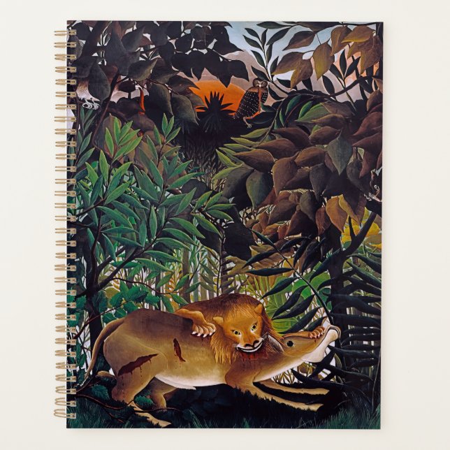 Henri Rousseau - Der hungrige Löwe Planer (Vorderseite)