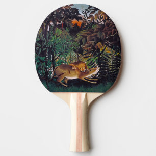 Henri Rousseau - Der hungrige Löwe Tischtennis Schläger