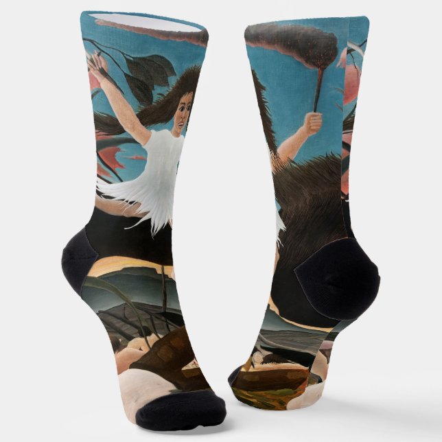 Henri Rousseau - Der Krieg Socken (Gewinkelt)