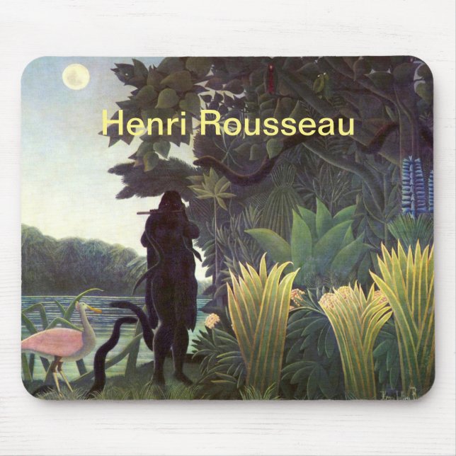 Henri Rousseau Der Name der Schlange Charmer Künst Mousepad (Vorne)