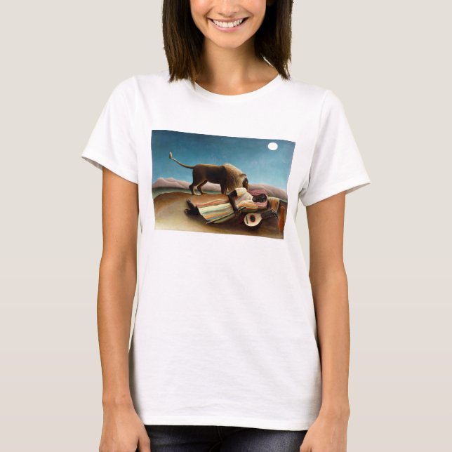 Henri Rousseau Der schlafende Sinti und Roma-T - S T-Shirt (Vorderseite)
