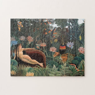 Henri Rousseau Der Traum Dschungel Blumen Surreali Puzzle