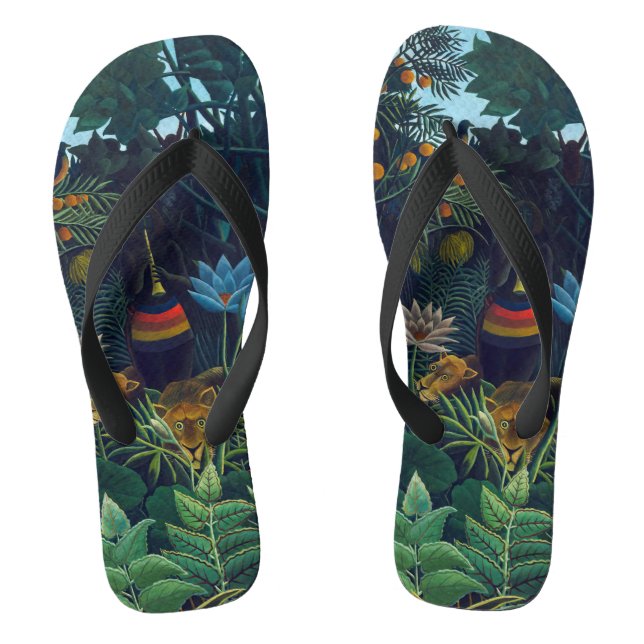Henri Rousseau - Der Traum / Le Reve Flip Flops (Fußbett)