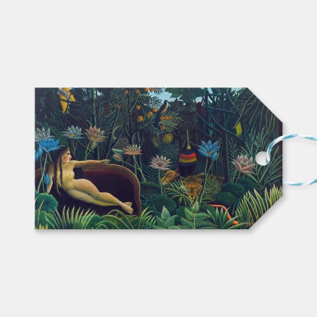 Henri Rousseau - Der Traum / Le Reve Geschenkanhänger (Vorderseite (Horizontal))