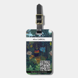 Henri Rousseau - Der Traum / Le Reve - QR Code Gepäckanhänger