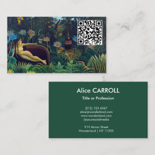 Henri Rousseau - Der Traum / Le Reve - QR Code Visitenkarte