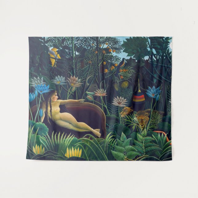 Henri Rousseau - Der Traum / Le Reve Wandteppich (Vorderseite (Horizontal))