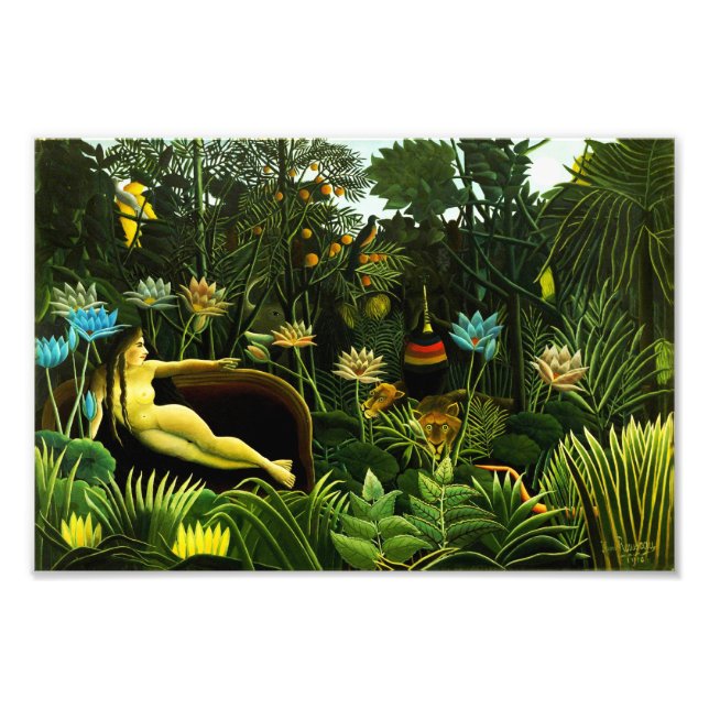 Henri Rousseau Der Traum Print Fotodruck (Vorne)