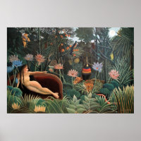 Henri Rousseau Der Traumjung Blume Malerei