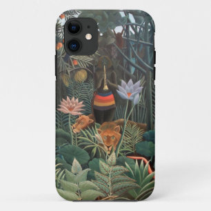 Henri Rousseau Der Traumjung Blume Surrealismus iPhone 11 Hülle