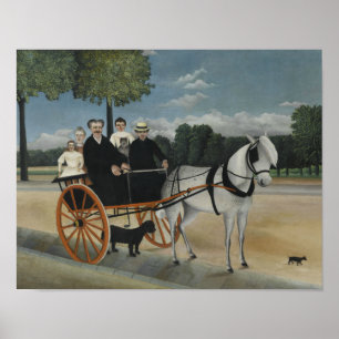Henri Rousseau - der Wagen des Rahmens Junier Poster