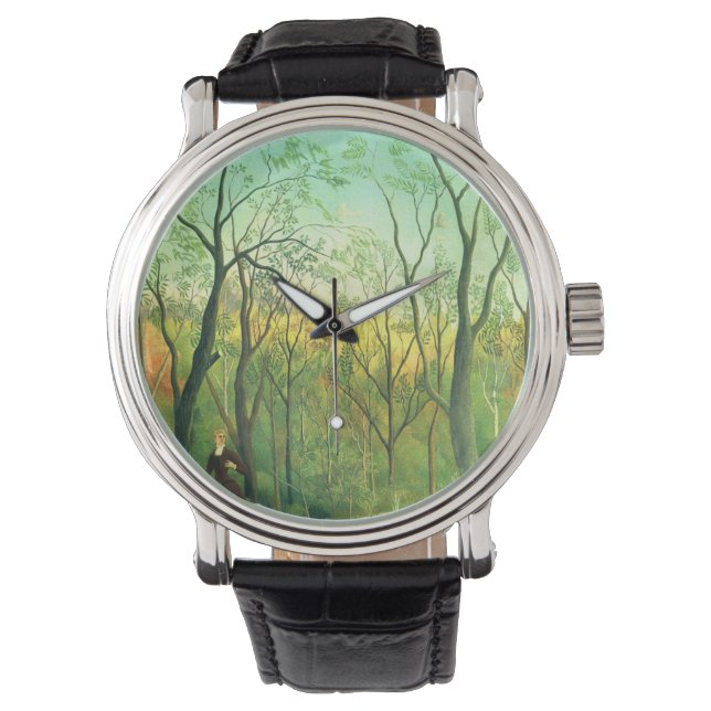 Henri Rousseau Der Wald Armbanduhr (Vorderseite)