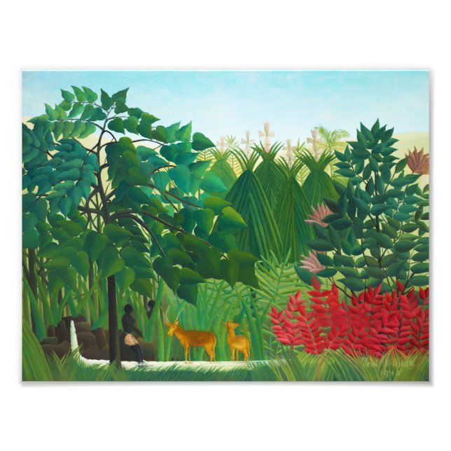 Henri Rousseau Der Wasserfall Fotodruck (Vorne)