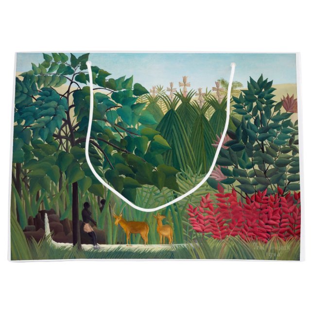 Henri Rousseau - Der Wasserfall Große Geschenktüte (Vorderseite)