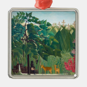 Henri Rousseau - Der Wasserfall Ornament Aus Metall