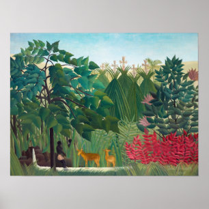 Henri Rousseau - Der Wasserfall Poster