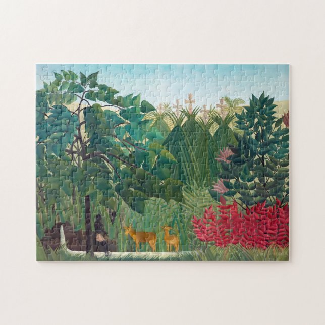 Henri Rousseau - Der Wasserfall Puzzle (Horizontal)