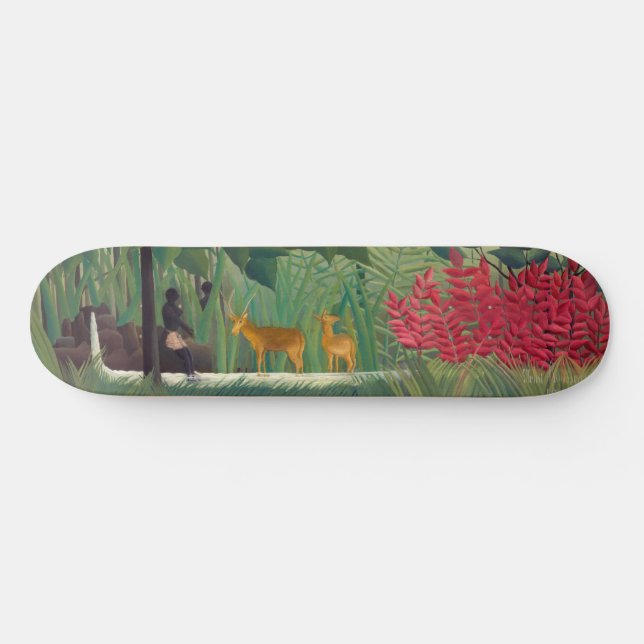 Henri Rousseau - Der Wasserfall Skateboard (Horizontal)