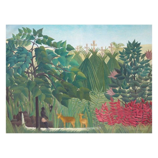 Henri Rousseau - Der Wasserfall Tischdecke (Vorderseite (Horizontal))