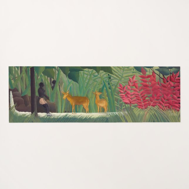 Henri Rousseau - Der Wasserfall Yogamatte (Rückseite (Horizontal))