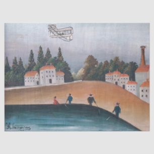 Henri Rousseau - Die Fischer und das Biplane Seidenpapier