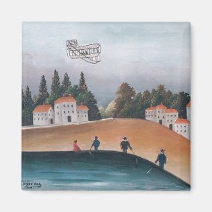 Henri Rousseau - Die Fischer und das Flugzeug Magnet