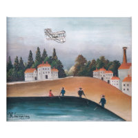 Henri Rousseau - Die Fischer und der Doppeldecker