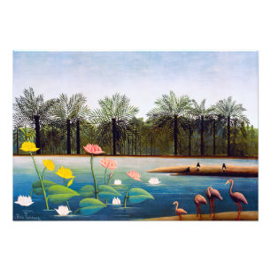 Henri Rousseau - Die Flamingos Fotodruck