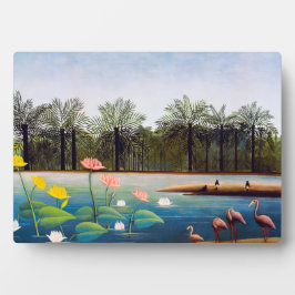 Henri Rousseau - Die Flamingos Fotoplatte