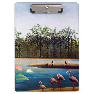 Henri Rousseau - Die Flamingos Klemmbrett