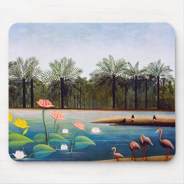 Henri Rousseau - Die Flamingos Mousepad (Vorne)