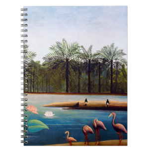 Henri Rousseau - Die Flamingos Notizblock