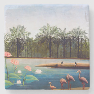 Henri Rousseau - Die Flamingos Steinuntersetzer