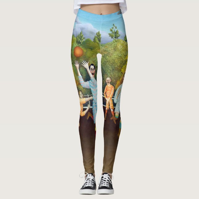 Henri Rousseau - Die Fußballspieler Leggings (Vorderseite)