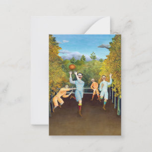 Henri Rousseau - Die Fußballspieler Mitteilungskarte