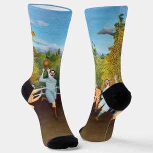Henri Rousseau - Die Fußballspieler Socken