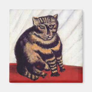 Henri Rousseau - Die getigerte Katze Magnet