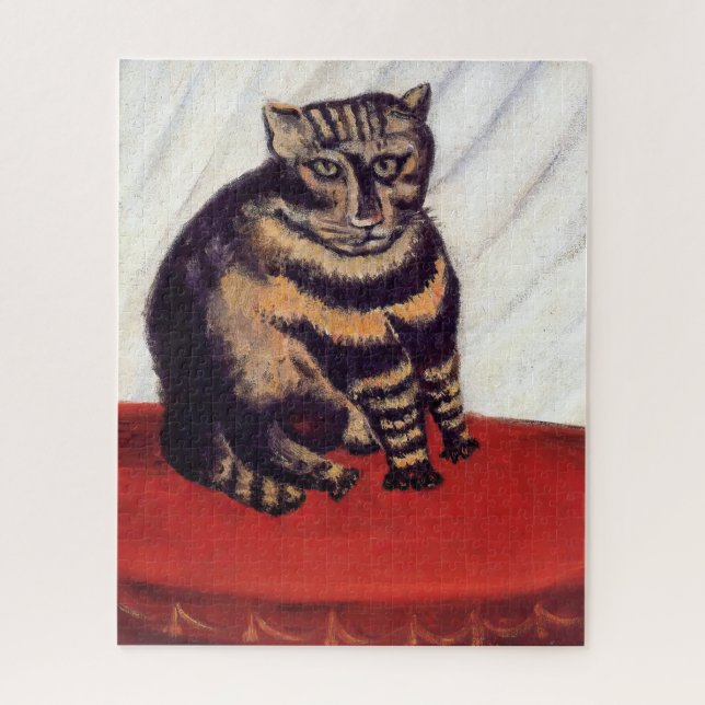 Henri Rousseau - Die getigerte Katze Puzzle (Vertikal)