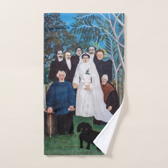 Henri Rousseau - Die Hochzeitsfeier Badhandtuch Set (Handtuch)
