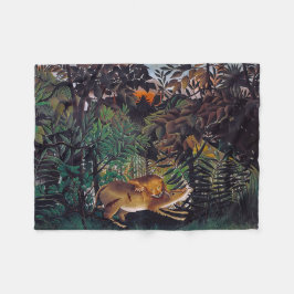 Henri Rousseau - Die Hungersnot Fleecedecke