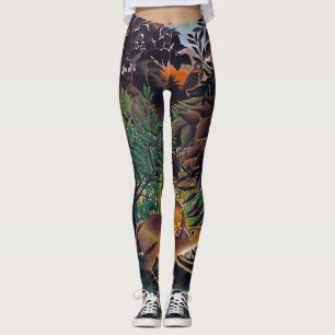 Henri Rousseau - Die Hungersnot Leggings