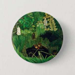 Henri Rousseau - Die lustigen Possenreißer Button