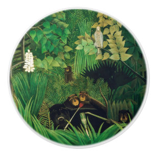 Henri Rousseau - Die lustigen Possenreißer Keramikknauf