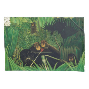 Henri Rousseau - Die lustigen Possenreißer Kissenbezug