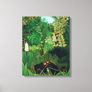 Henri Rousseau - Die lustigen Possenreißer Leinwanddruck