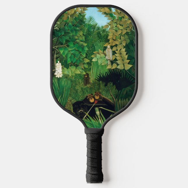 Henri Rousseau - Die lustigen Possenreißer Pickleball Schläger (Vorderseite)